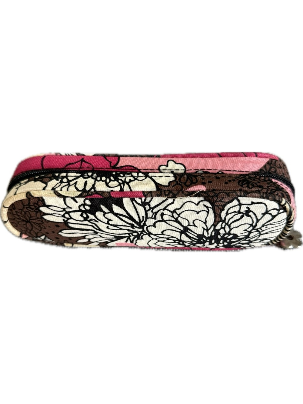 Vera Bradley Small Zip Eyeglass Pouch in Mocha Rouge